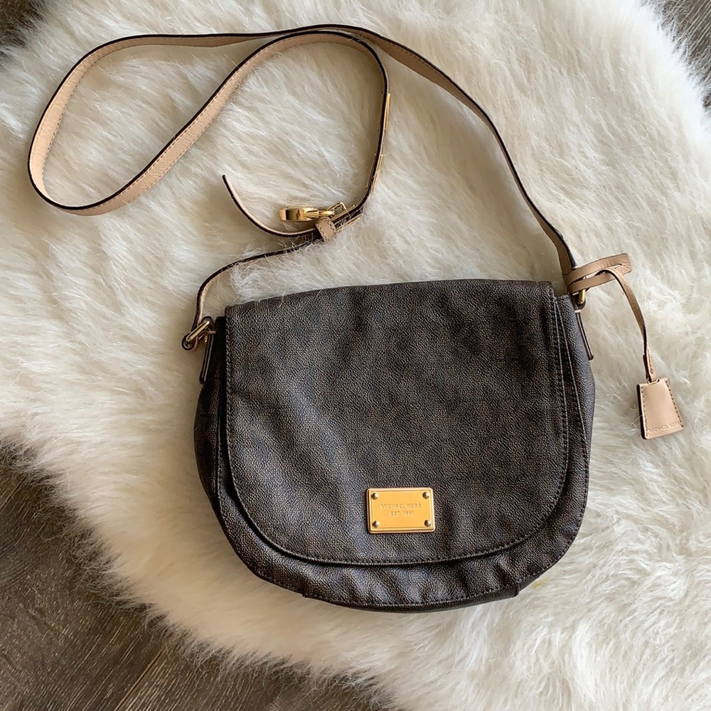 Michael Kors | brown MK Satchel Crossbody Bag